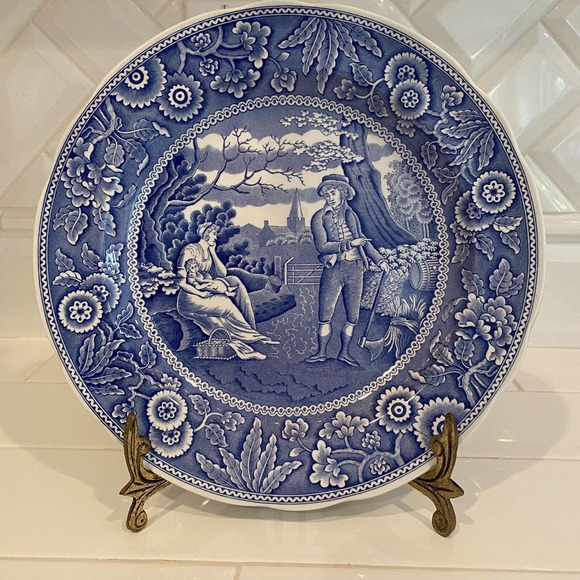 Spode Other - The Spode Blue Room Collection Woodman Dinner Plate 10.5 Excellent